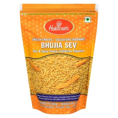 Haldiram’s Bhujia Sev 350 g, 1,23 $/100g