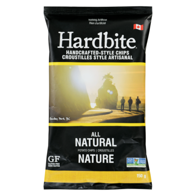 Hardbite Handcrafted-Style Chips, All Natural 150 g, $2.66/100g