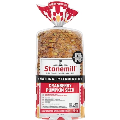 Stonemill Bread Honest Wellness Cranberry Pumpkin Seed  454 g, $1.28/100g
