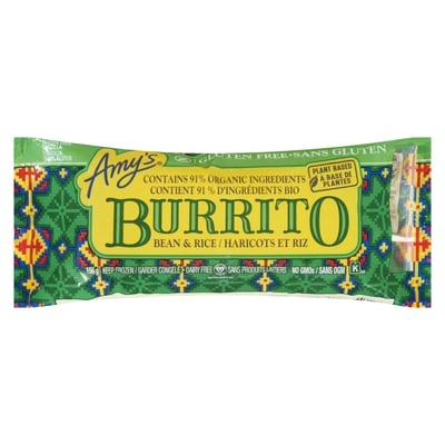 Amys Gluten-Free Burrito, Beans & Rice 156 g, $3.52/100g