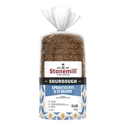 Stonemill Honest Wellness Sprouted Rye & 12 Grains Bread 454 g, $1.29/100g