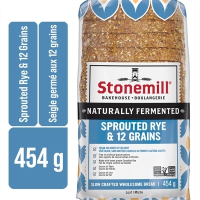 Stonemill Honest  Bread Wellness Sprouted Rye & 12 Grains  425 g, $1.36/100g