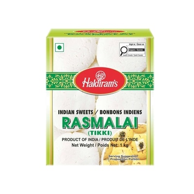 Haldiram Rasmalai 1 kg, $0.80/100g