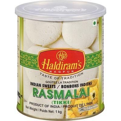 Haldiram Rasmalai 1 kg, $0.60/100g