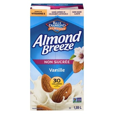 Blue Diamond Boisson à la vanille non sucrée Almond Fresh 1.89 l, 0,22 $/100ml