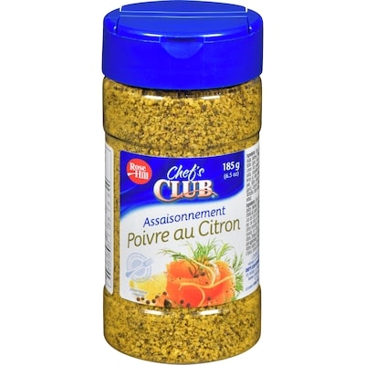 Chefs Club Chef's club assaisonnement poivre au citron 185 g, 3,24 $/100g