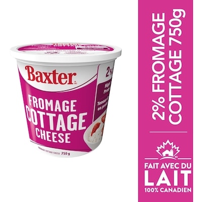 Baxter Fromage cottage 2%  750 g, 1,33 $/100g