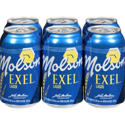 Molson Alcohol Beer Lager 6x355.0 ml, $0.28/100ml