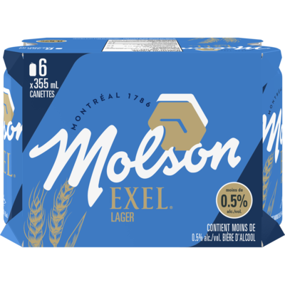 Molson Bière Exel 05 % d’alcool 6x355.0 ml, 0,28 $/100ml