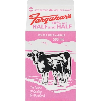 Farquhar Half And Half, 10% M.F. 500 ml, $0.71/100ml