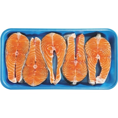 null Fresh Atlantic Salmon Steaks Club Pack $27.10/1kg $12.30/1lb