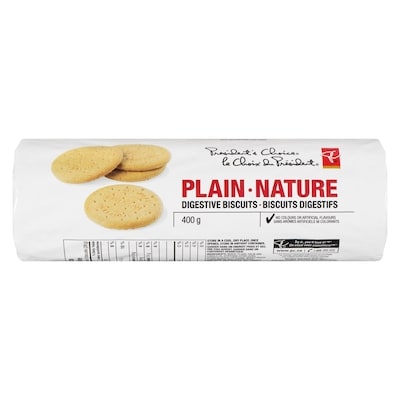 President's Choice Plain Digestive Biscuits 400 g, $1.00/100g