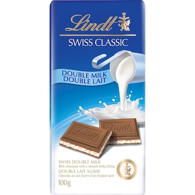 Lindt SWISS CLASSIC Double Milk Chocolate Bar 100 g, $5.49/100g