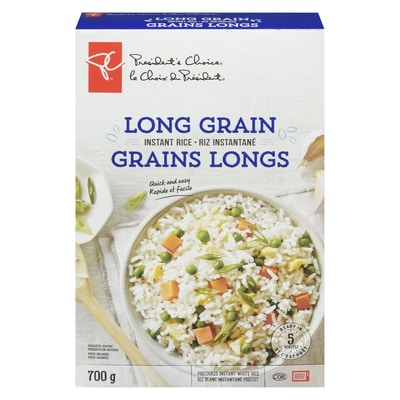 President's Choice Long Grain Instant Rice 700 g, $1.00/100g