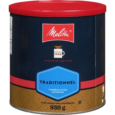 Melitta Café haut de gamme traditionnel en dosettes 930 g, 2,58 $/100g