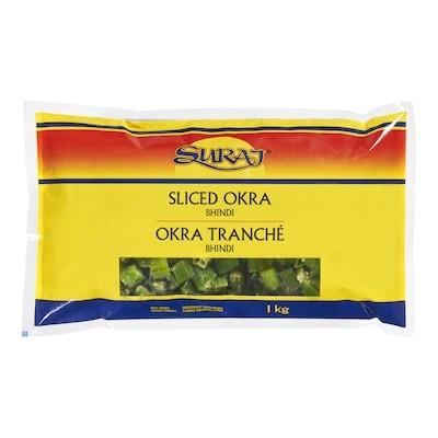 Suraj Sliced Okra, Bhindi 1 kg, $0.58/100g
