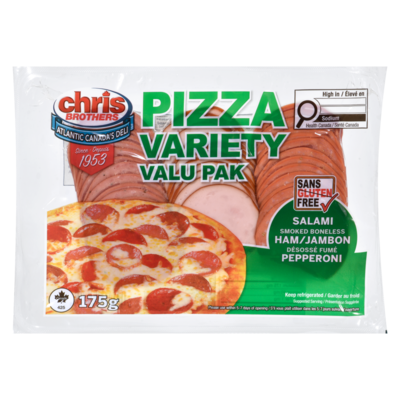 Chris Brothers Pizza Variety Pack 175 g, $2.57/100g
