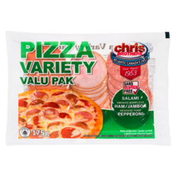 Chris Brothers Emballage de variété pour pizza 175 g, 2,85 $/100g