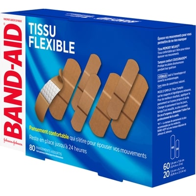 Tissu flexible, pansements assortis