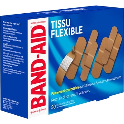 Tissu flexible, pansements assortis