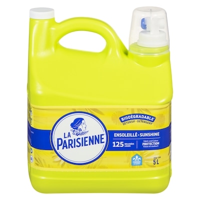 La Parisienne Détergent à lessive biodégradable, Ensoleillé 5 l, 0,17 $/100ml