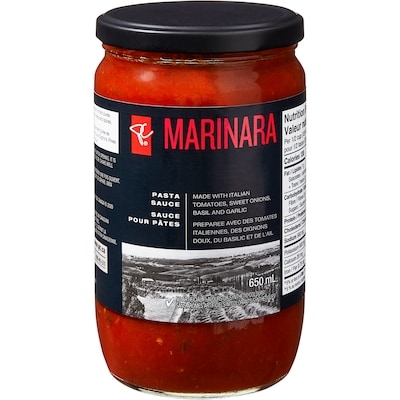 PC Black Label Marinara Pasta Sauce 650 ml, $1.31/100ml