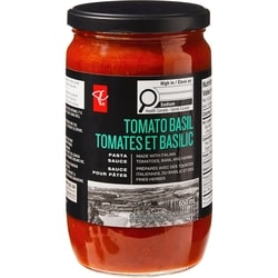 PC Collection noire Sauce pour pâtes tomates et basilic 650 ml, 1,15 $/100ml