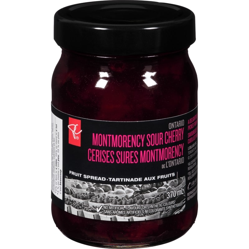 PC Black Label Fruit Spread, Ontario Montmorency Sour Cherry