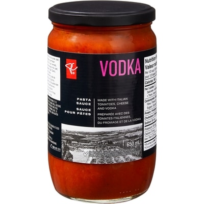 PC Black Label Vodka Pasta Sauce 650 ml, $1.15/100ml