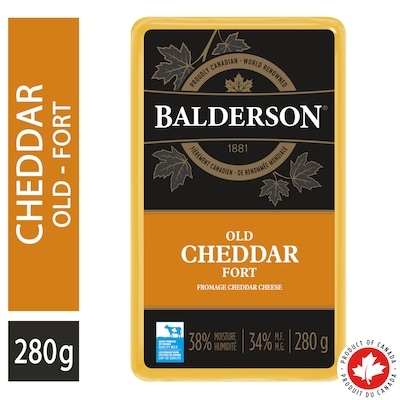 Balderson Old Cheddar Cheese 280 g, $3.93/100g