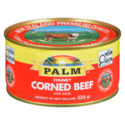 Palm Corned Beef 326 g, $1.68/100g