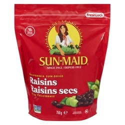 Sun-maid Raisins secs 750 g, 1,40 $/100g