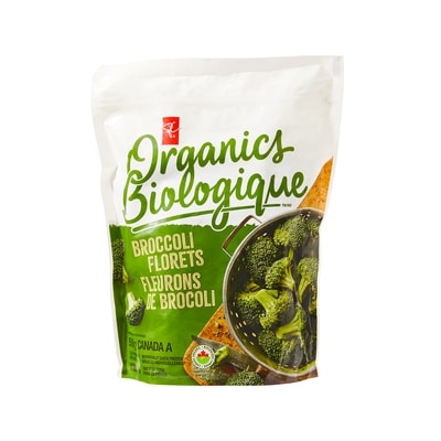 PC Organics Frozen Broccoli Florets, Organic 500 g, $1.00/100g