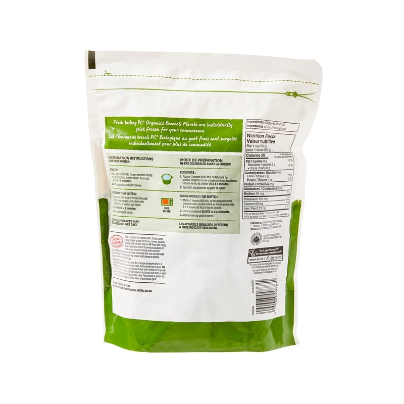 Frozen Broccoli Florets, Organic