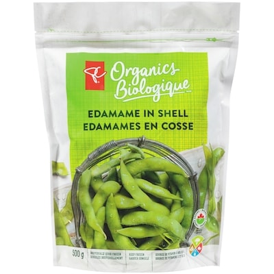 PC Biologique Edamames En Cosse 500 g, 1,00 $/100g