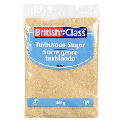 British Class Sucre turbinado 800 g, 0,50 $/100g