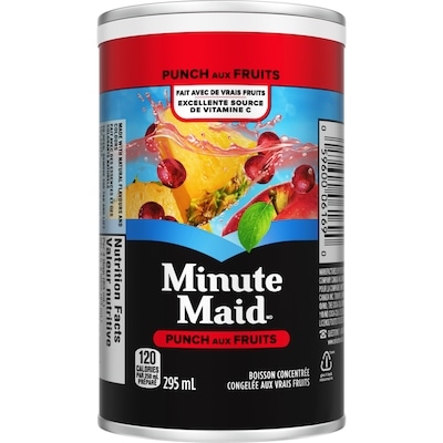 Minute Maid Punch aux fruits Cans 295 ml, 0,67 $/100ml