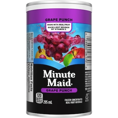 Minute Maid Grape Punch Cans 295 ml, $0.67/100ml