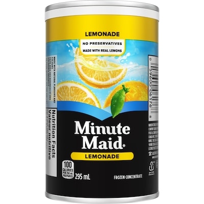Minute Maid Lemonade Cans 295 ml, $0.67/100ml
