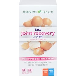 Genuine Health Joint Care+ Fast Pain Relief+, Natural Eggshell Membrane 60 ea, $1.07/1ea