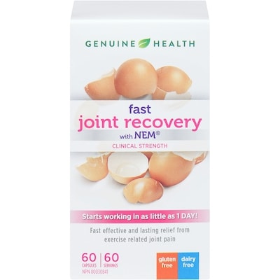 Genuine Health Joint Care+ Fast Pain Relief+, Natural Eggshell Membrane 60 ea, $1.25/1ea