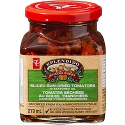 PC Splendido Splendido Sliced Sun-Dried Tomatoes in Seasoned Oil 270 ml, $2.22/100ml