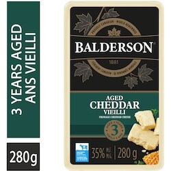 Balderson Fromage Cheddar Vieilli 3 Ans 280 g, 5,71 $/100g