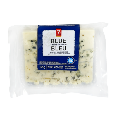 President's Choice Blue Cheese 125 g, $5.43/100g