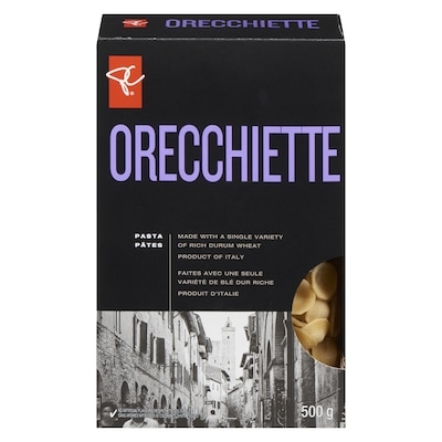 PC Collection noire Orecchiette 500 g, 0,80 $/100g
