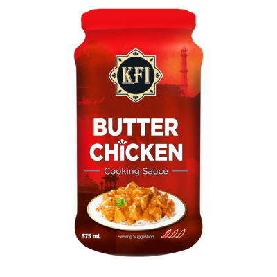 KFI Butter Chicken cooking sauce 375 ml, $1.33/100ml