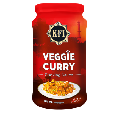 KFI Veggie Curry cooking sauce 375 ml, $1.07/100ml