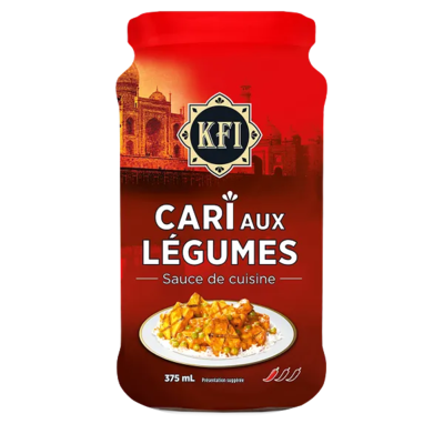 KFI Cari aux Légumes sauce de cuisine 375 ml, 1,07 $/100ml