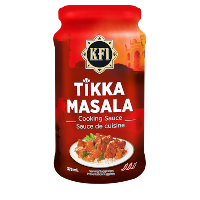 KFI Tikka Masala sauce de cuisine 375 ml, 1,33 $/100ml