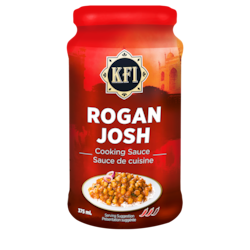 KFI Rogan Josh cooking sauce 375 ml, $1.06/100ml